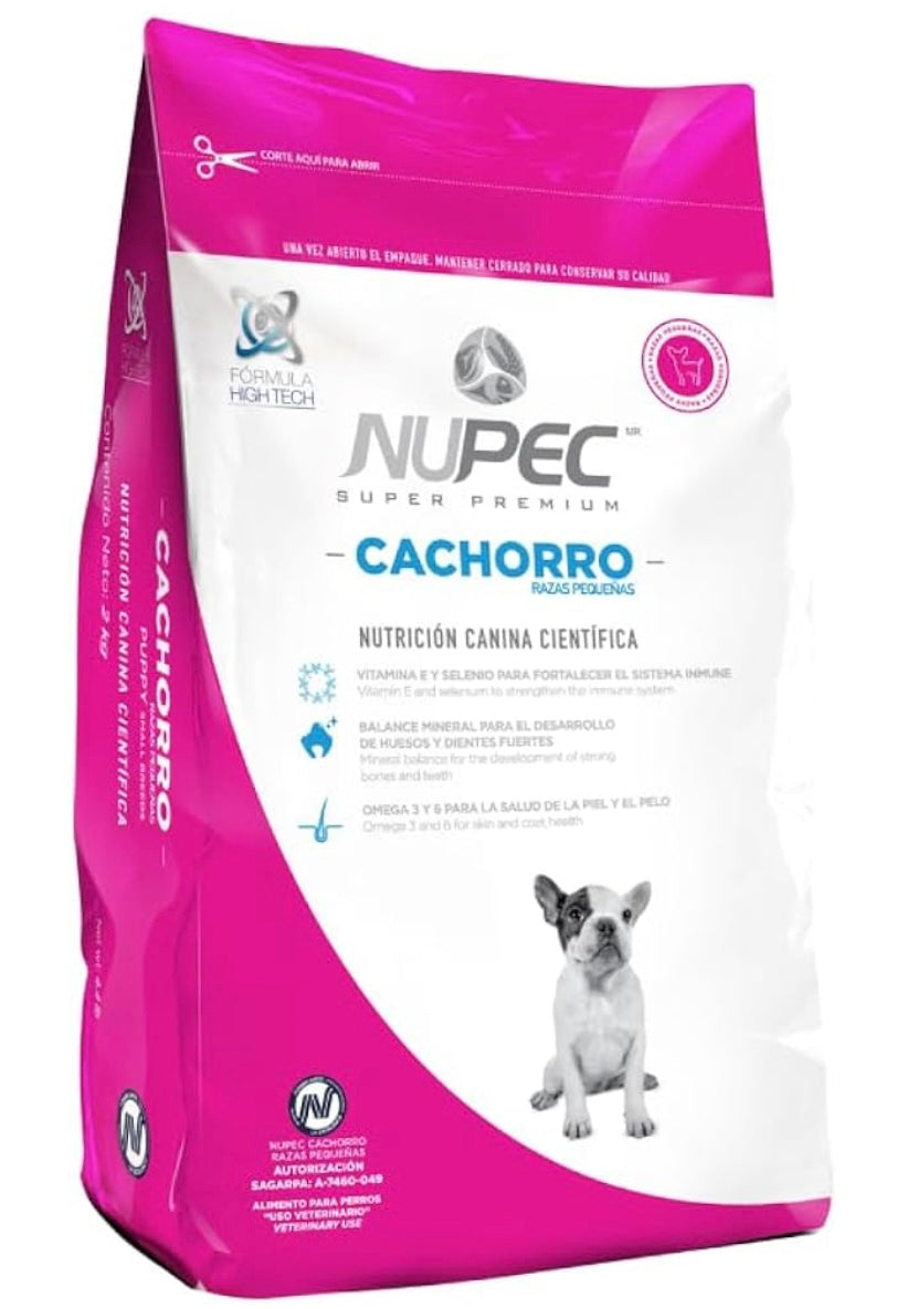 Nupec cachorro razas pequeñas